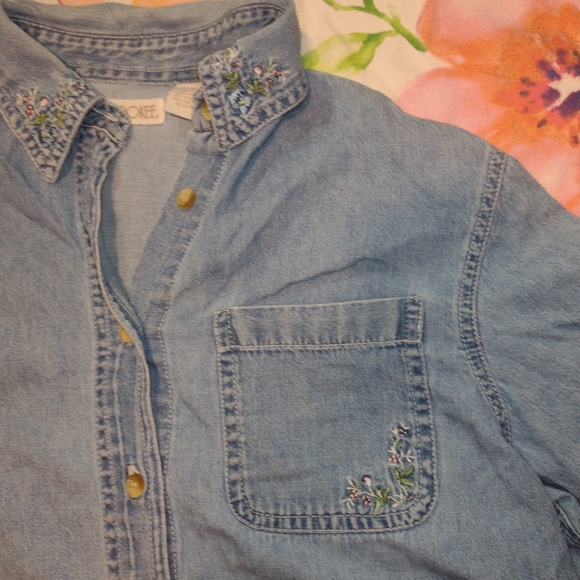 Small women's vintage Cherokee jean shirt - Picture 4 of 9